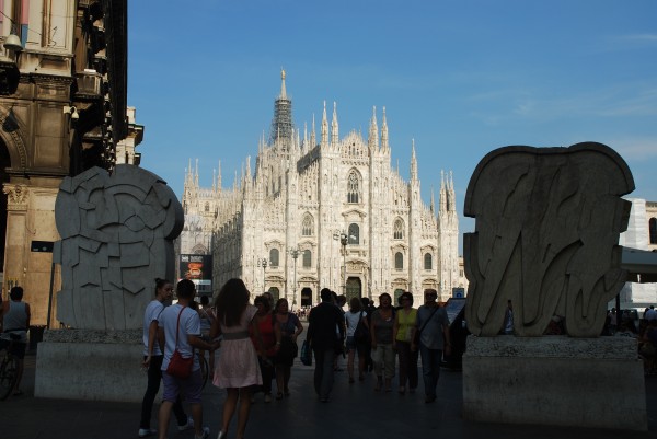 Milan Duomo from a Distance Milan's Duomo from a Distance