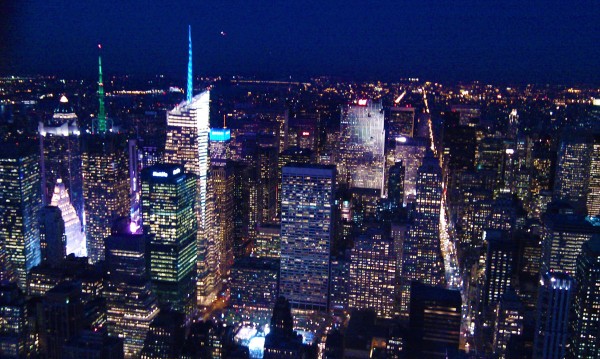New York at Night New York City skyline at Night form the top of the Empire State Building