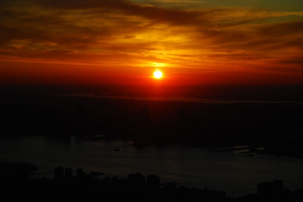 View of the Sunset from the Empire State Building View of the Sunset from the Empire State Building