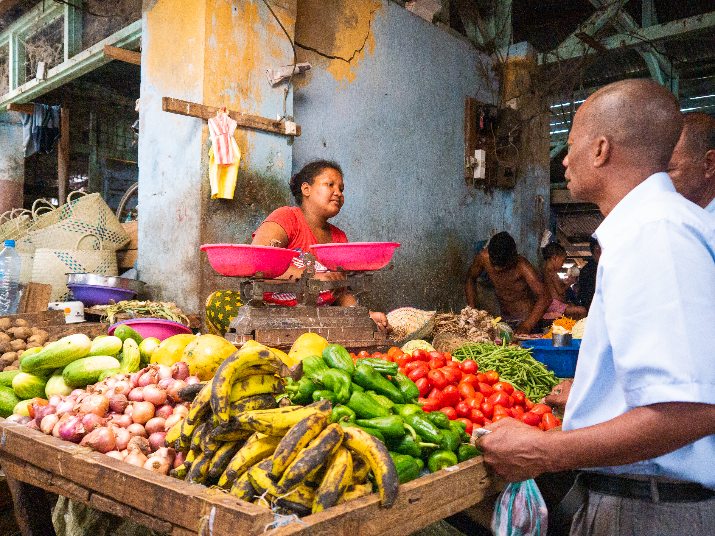 Local market in Morondava Madagascar