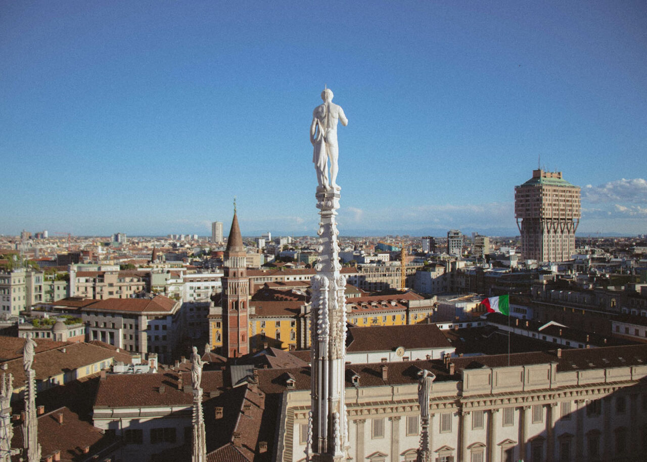 View of Milan from above