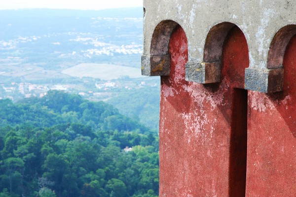 View from Pena Palace in Sintra, Portugal