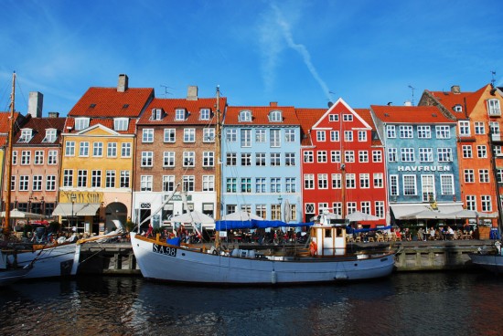 Colourful buildings in Nyhavn, Copenhagen