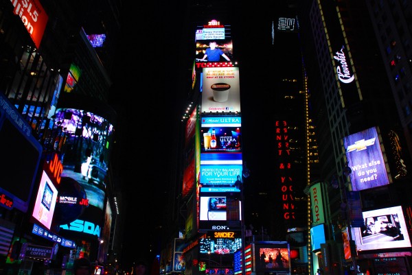 Times Square at Night in New York City