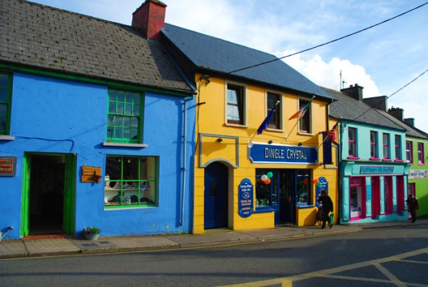 Colourful buildings in Dingle Town, Ireland