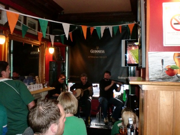 O'Sheas pub on St.Patrick's Day in Dublin