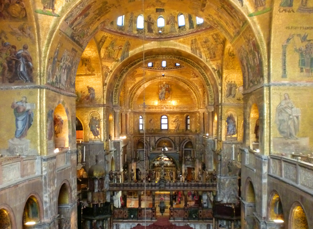 Inside Saint Mark's Basilica