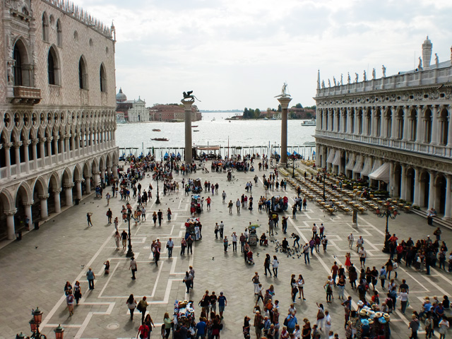 View from Saint Mark's Basilica terraces, Venice