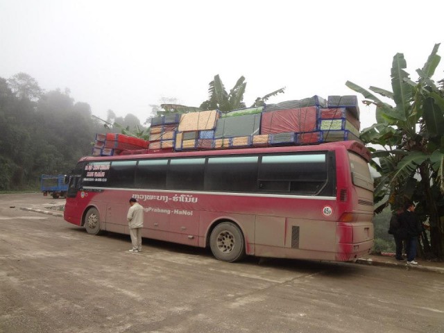 Overland bus from Vietnam to Laos