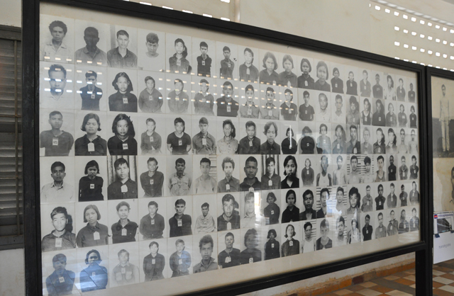 Photgraphs of inmates at S-21 Prison in Phnom Penh