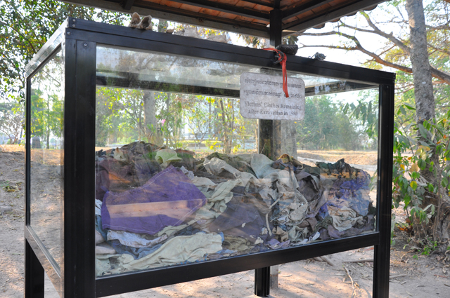 Clothing of Victims Killed at the Killing Fields in Phnom Penh Cambodia