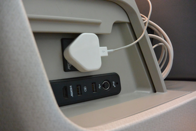 Singapore Airlines New Business Class Power Socket
