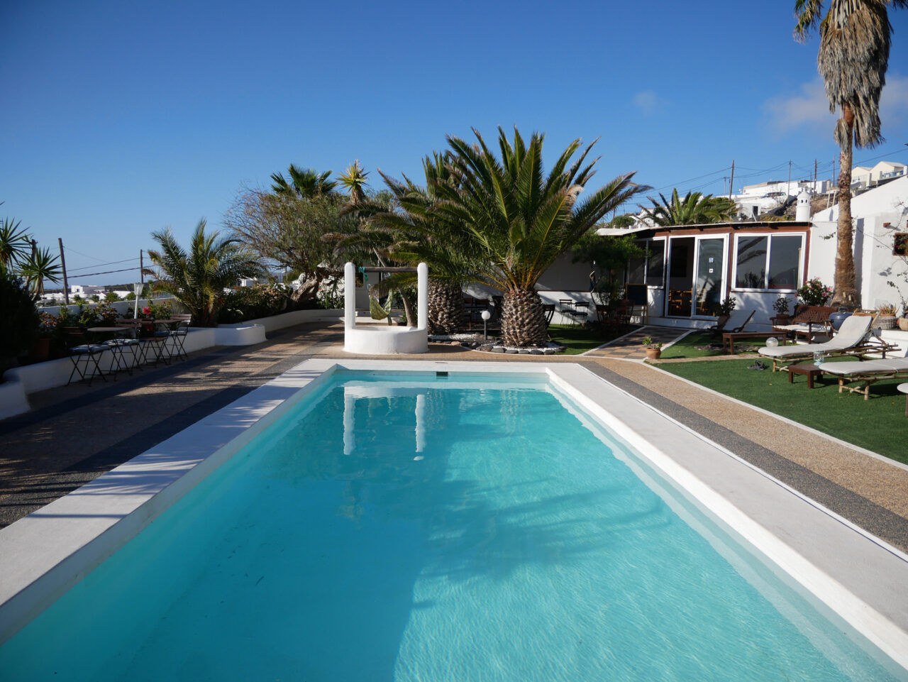 Pool at Oasis Surf House Lanzarote