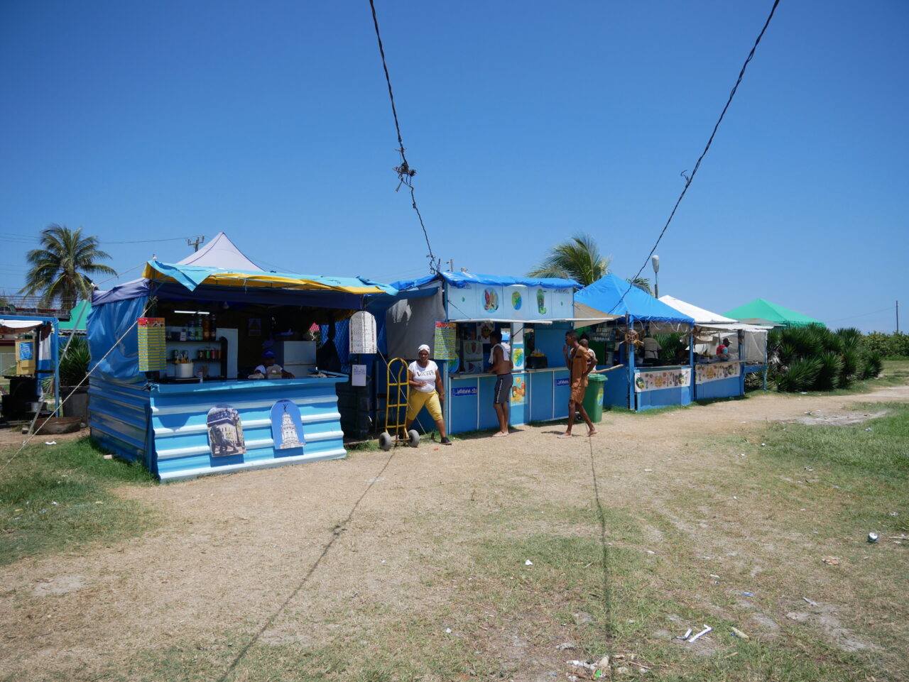 Playas del Este food stands