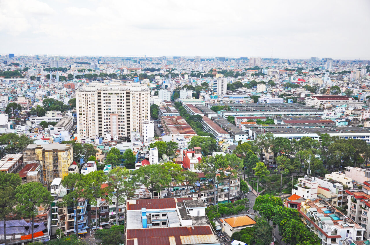 View of Ho Chi Minh City from above