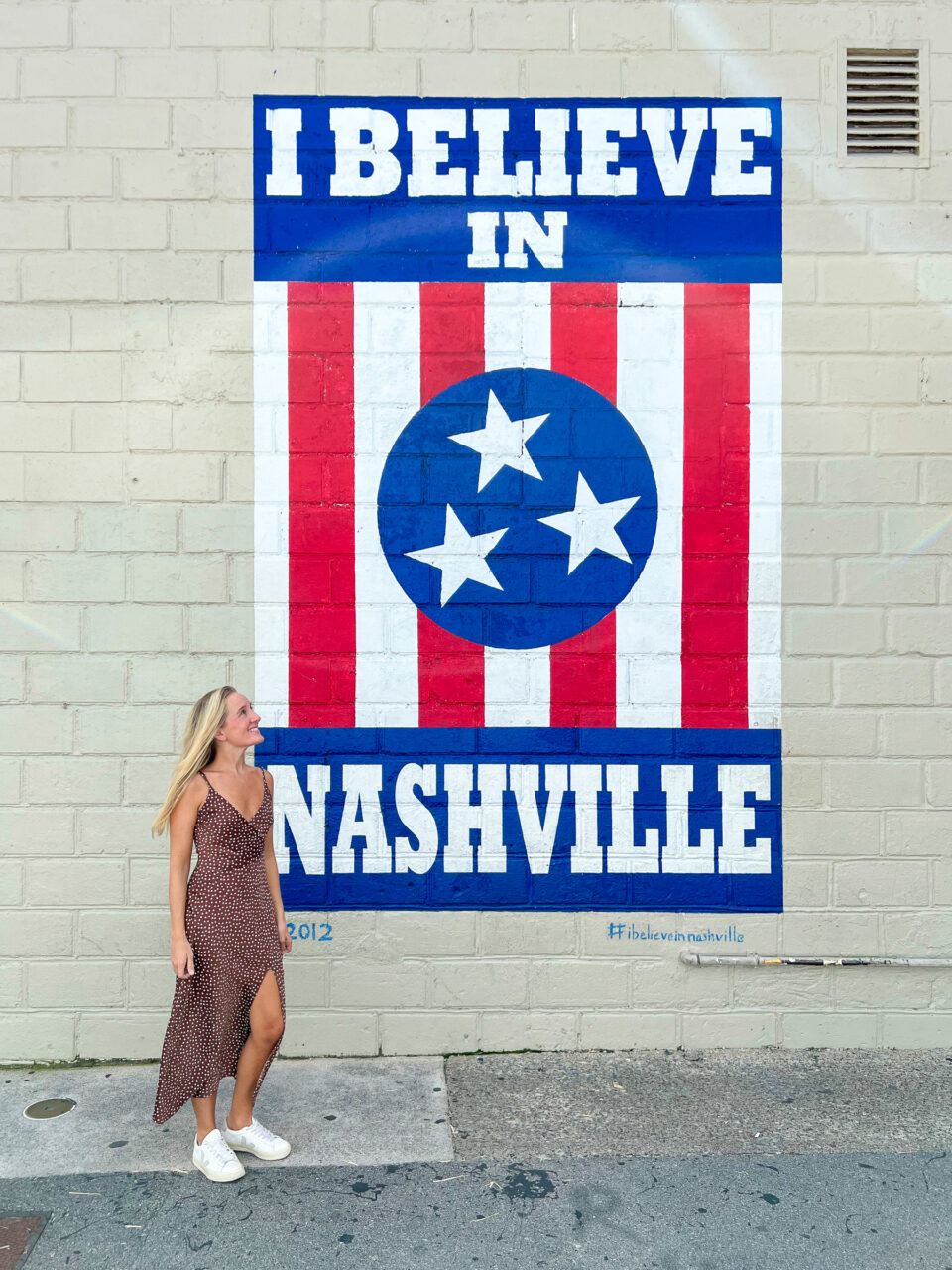 I Believe in Nashville sign