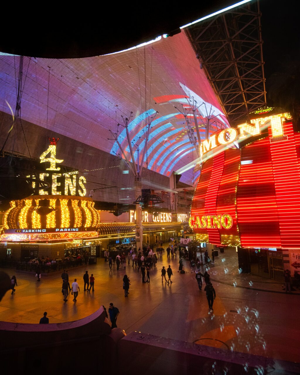 downtown Las Vegas at night