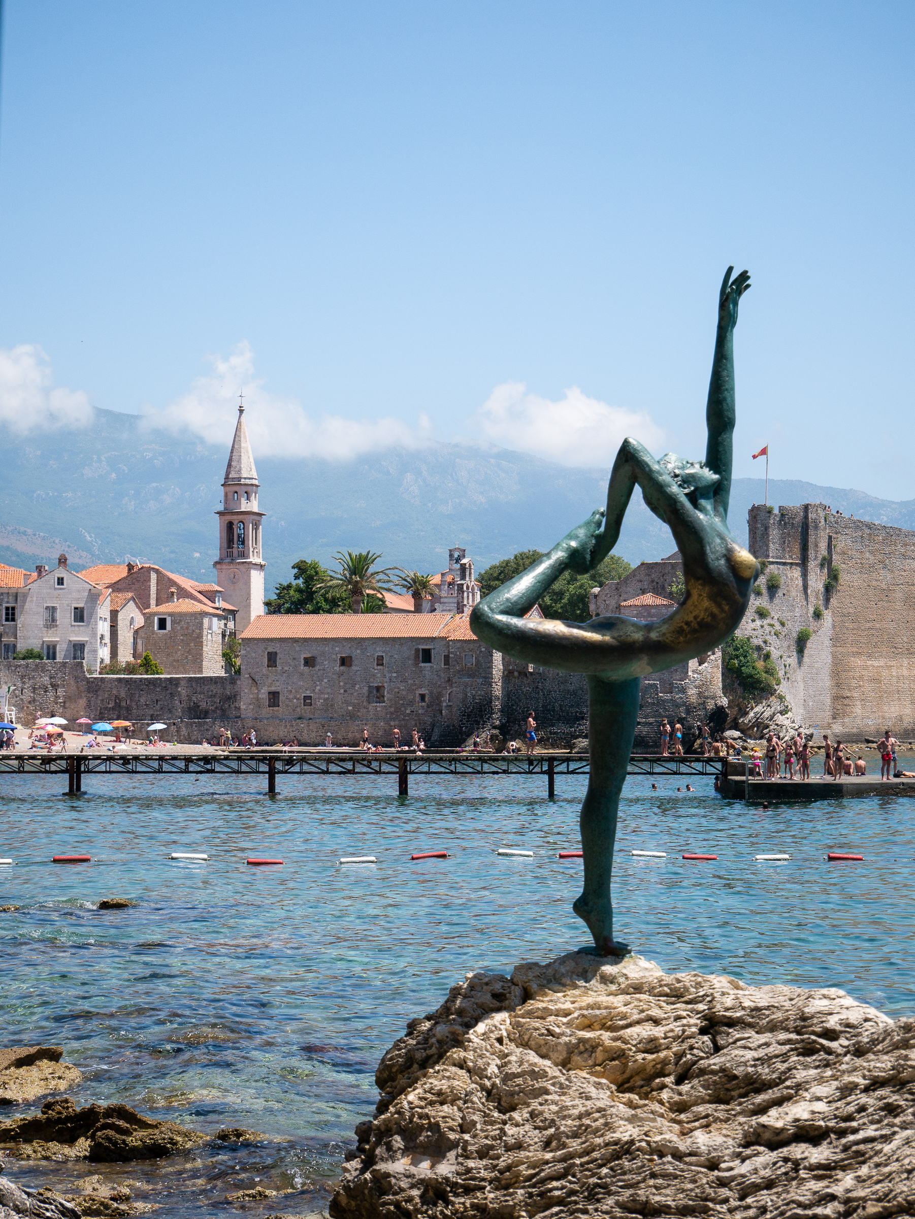 Statue of Budva Ballerina, Montenegro