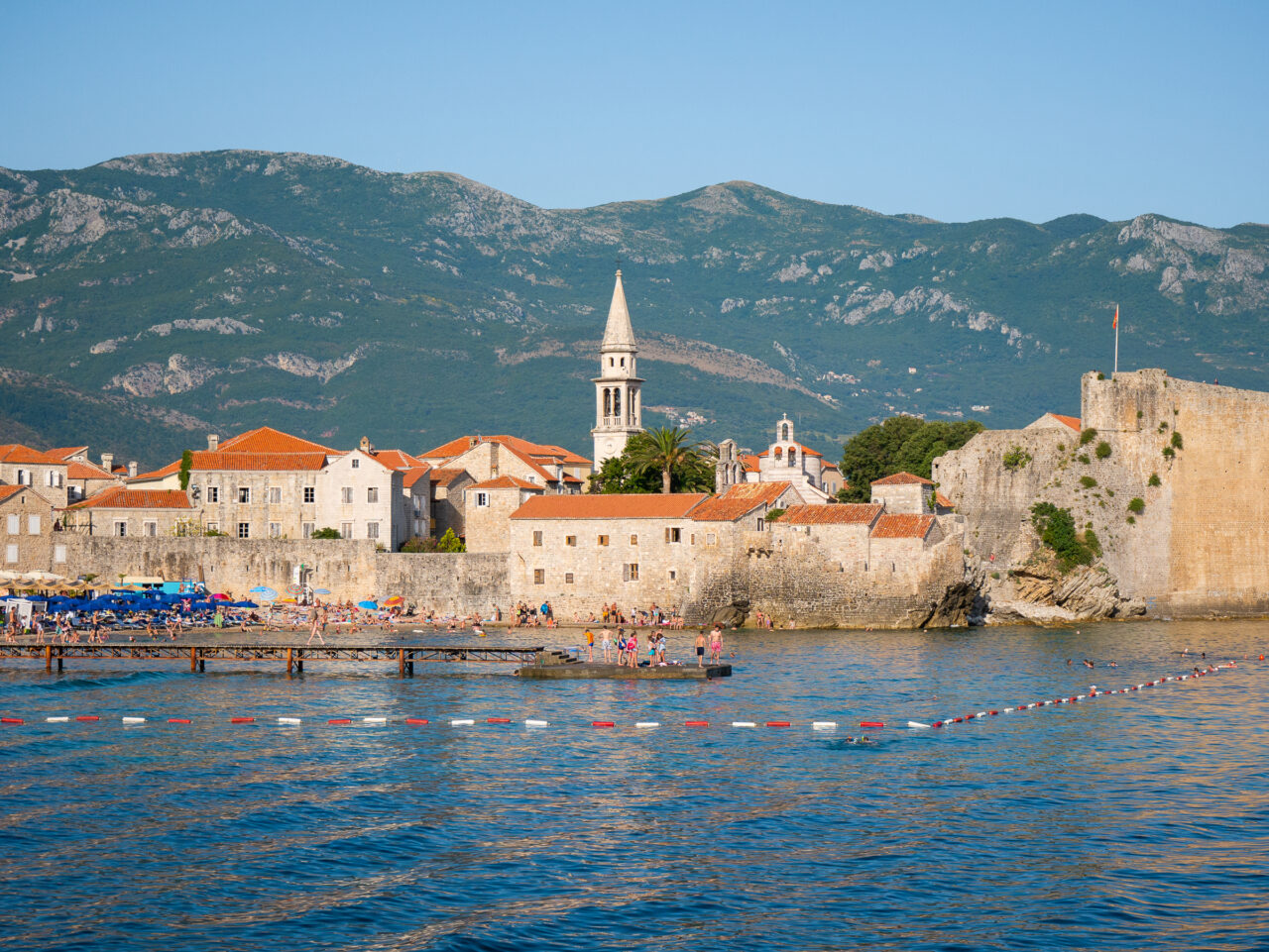 View of Budva Old Town Montenegro