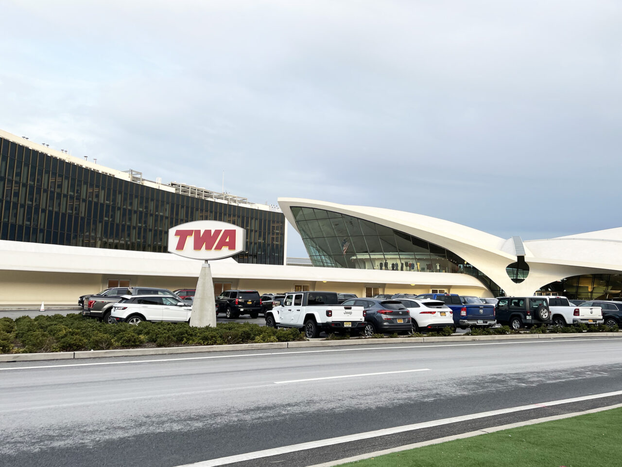 TWA Hotel Exterior, JFK Airport Terminal 5
