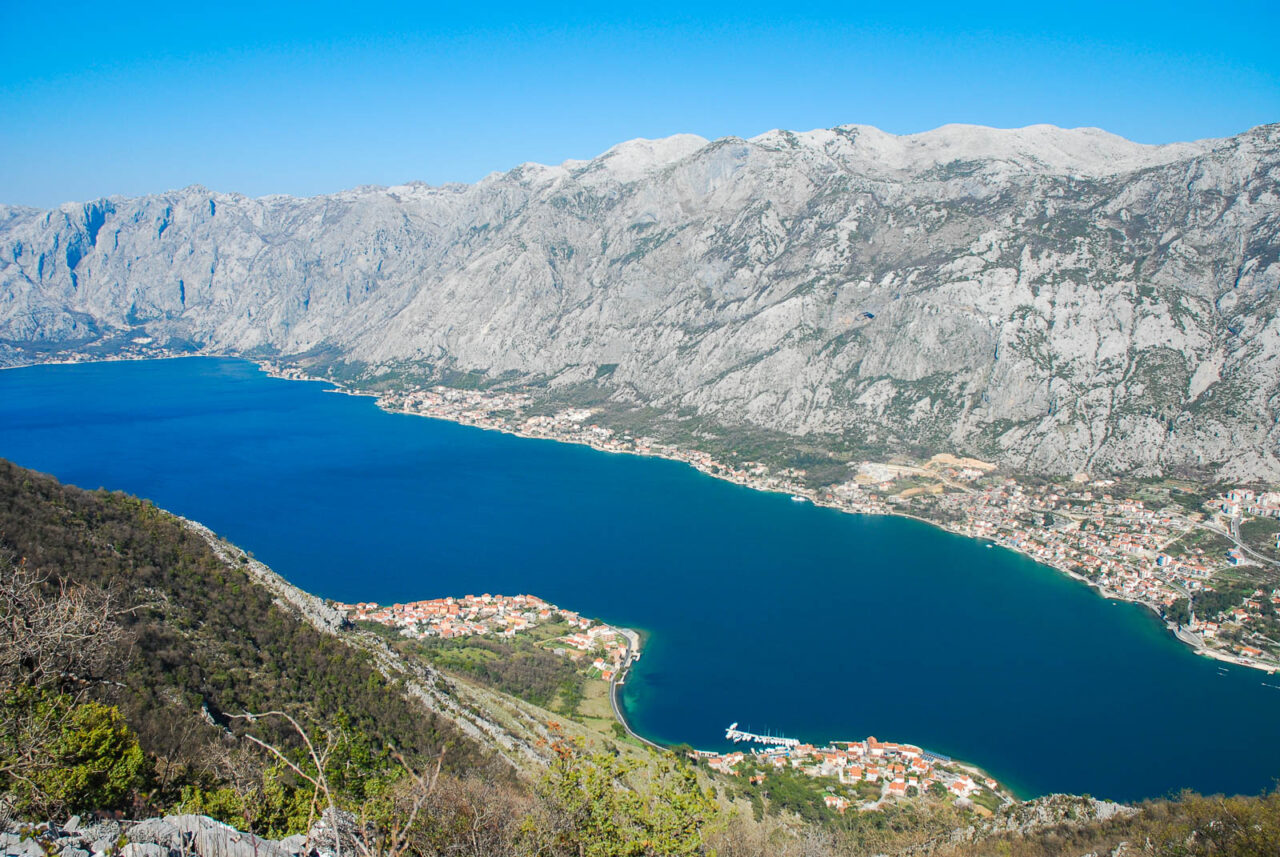 Bay of Kotor view from Vrmac Ridge