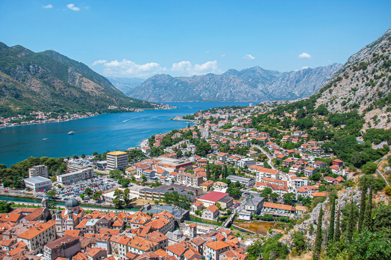View of Kotor Montenegro from above