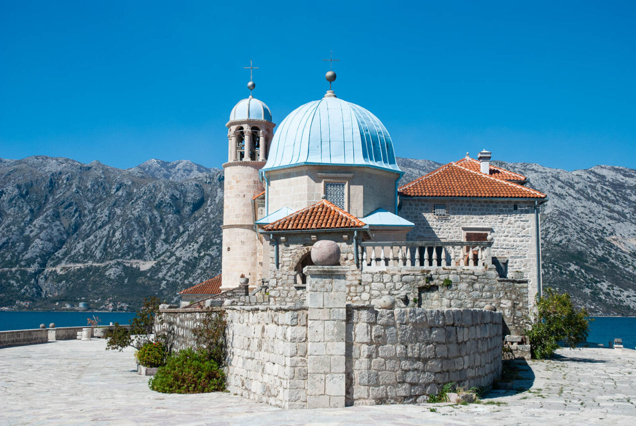 Our Lady of the Rocks islet in Kotor Bay, Montenegro