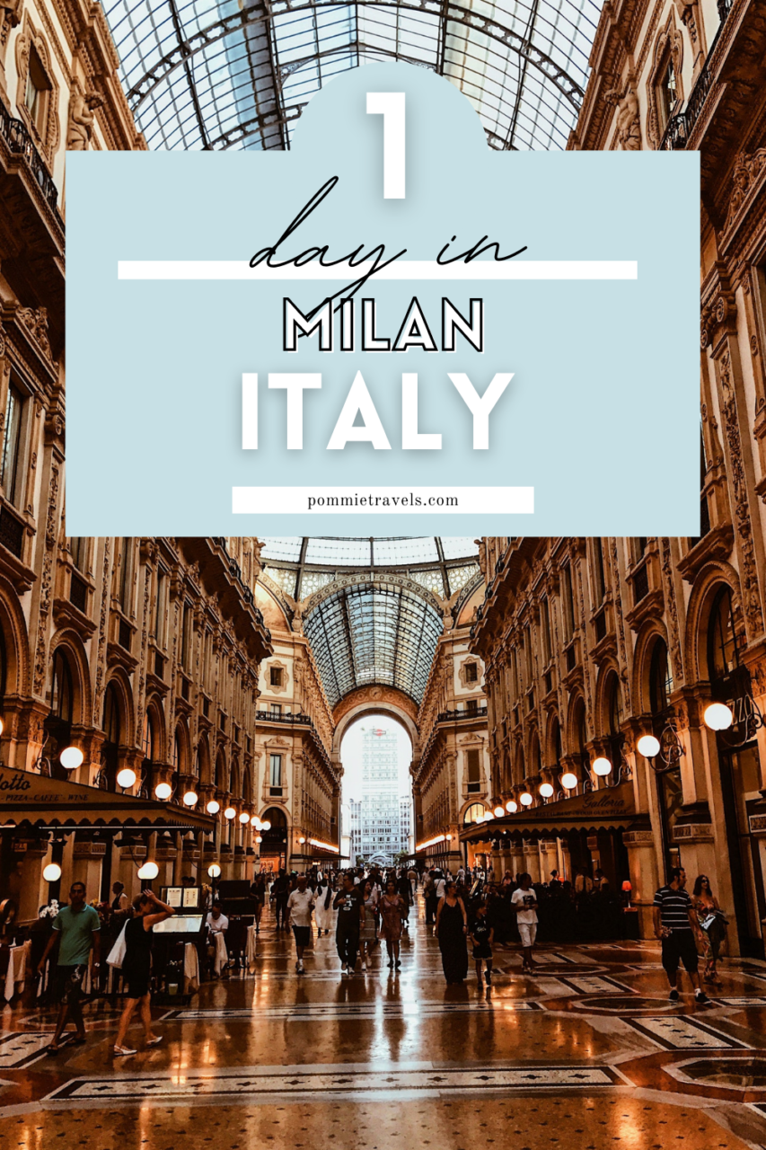One day in Milan, Italy