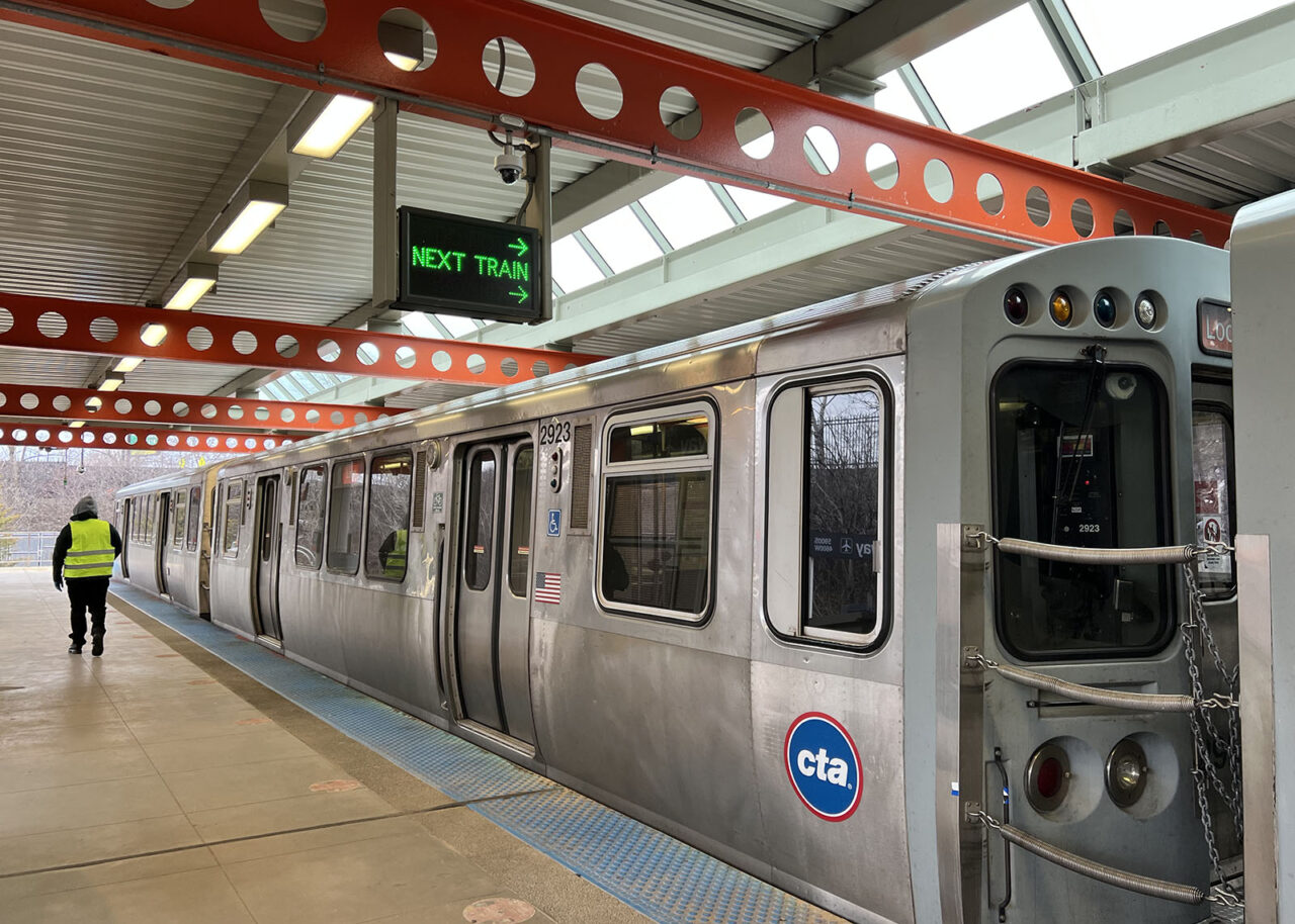 Chicago CTA Train from Chicago Midway