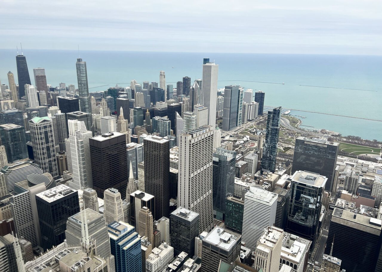 View of Chicago from Skydeck Chicago