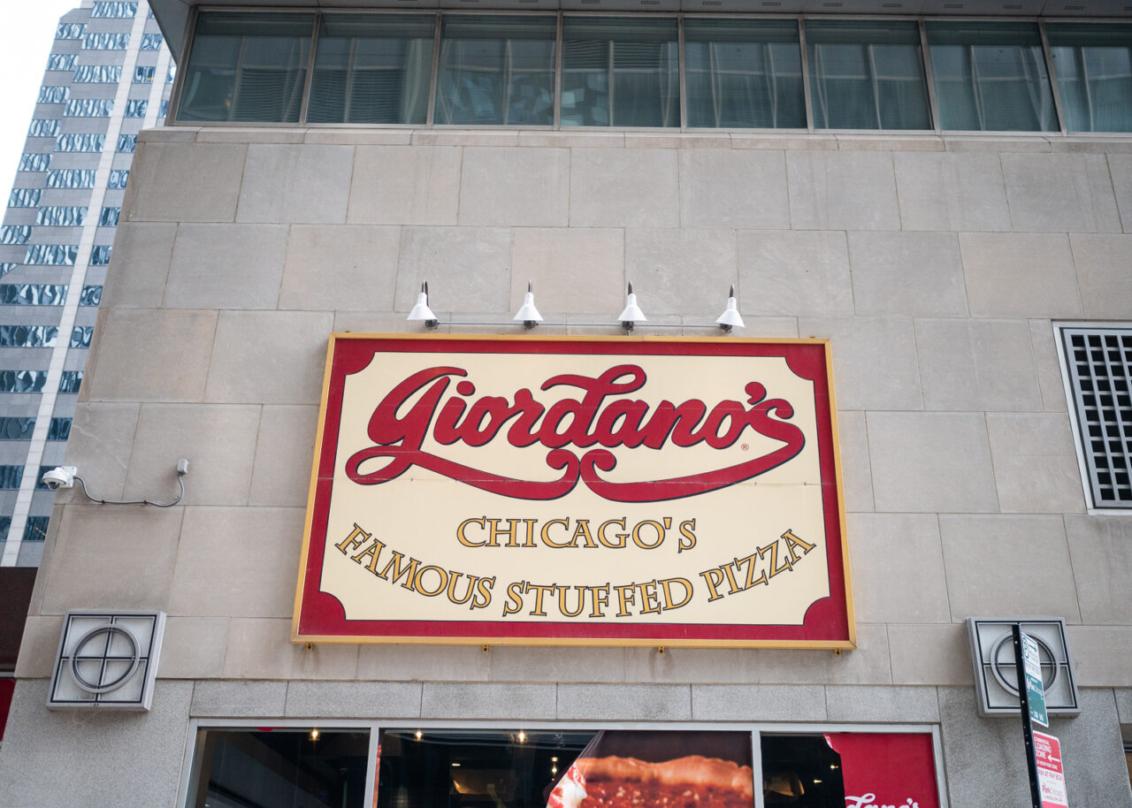 Giordano's - Chicago's Famous Stuffed Pizza sign