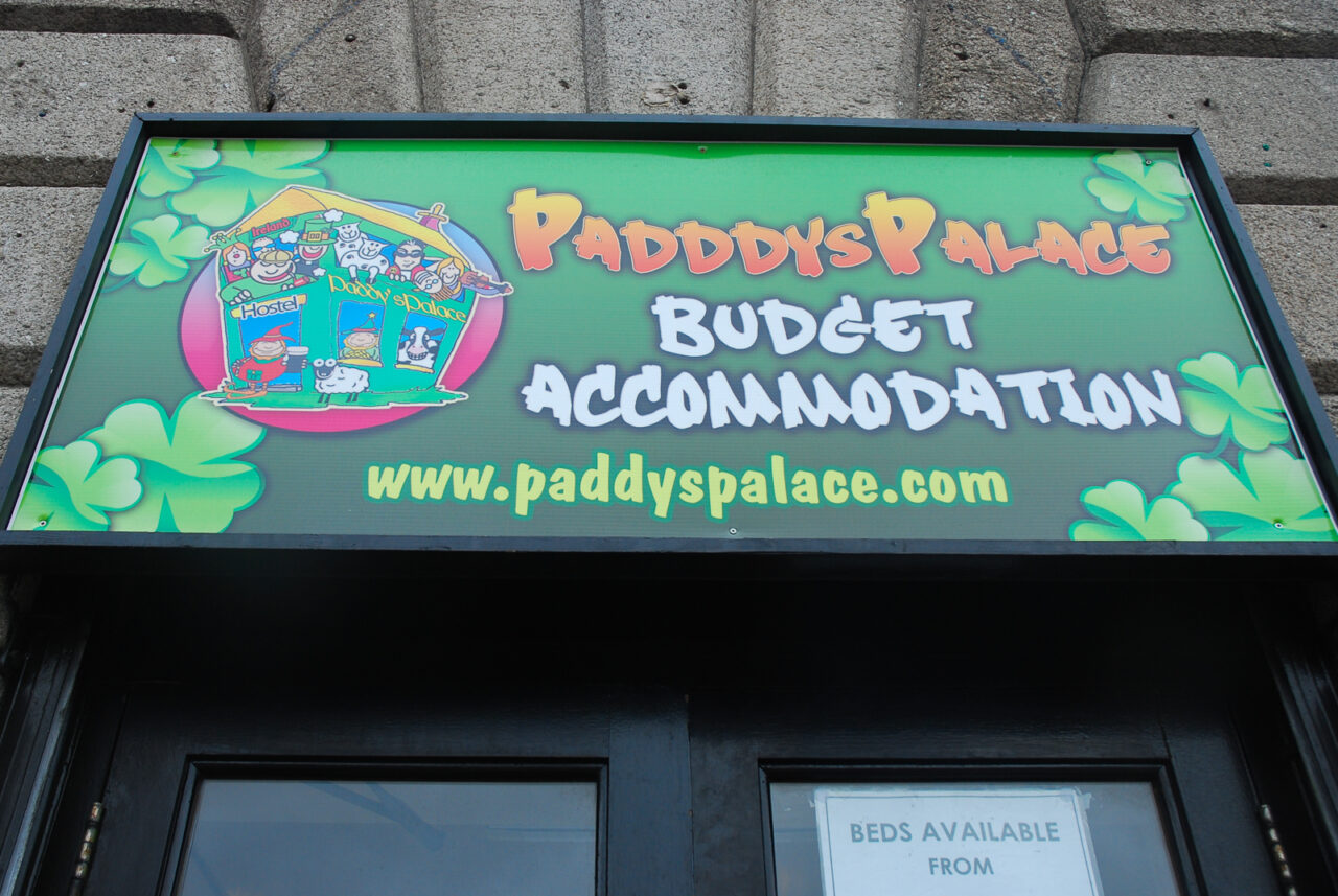 Paddy's Palace hostel in Dublin