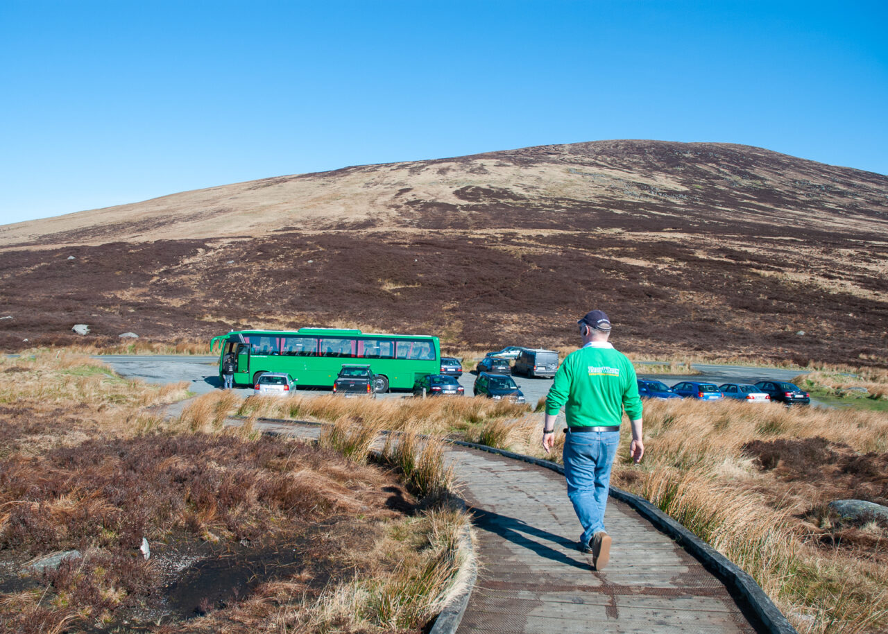 Paddywagon coach in Wicklow Mountains