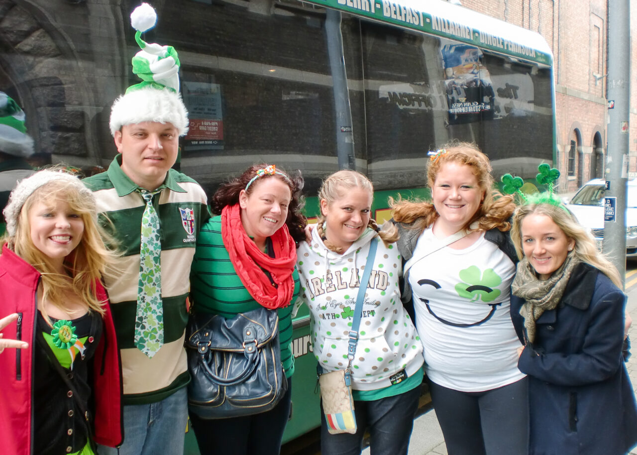 Paddywagon group photo on St. Patrick's Day