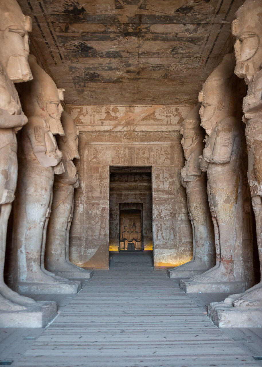 Inside Abu Simbel temple