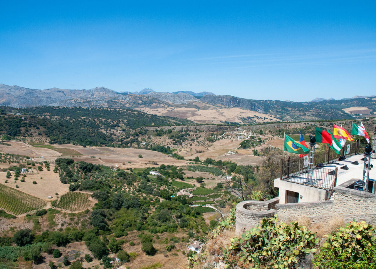 View from Alameda Park in Ronda, Spain