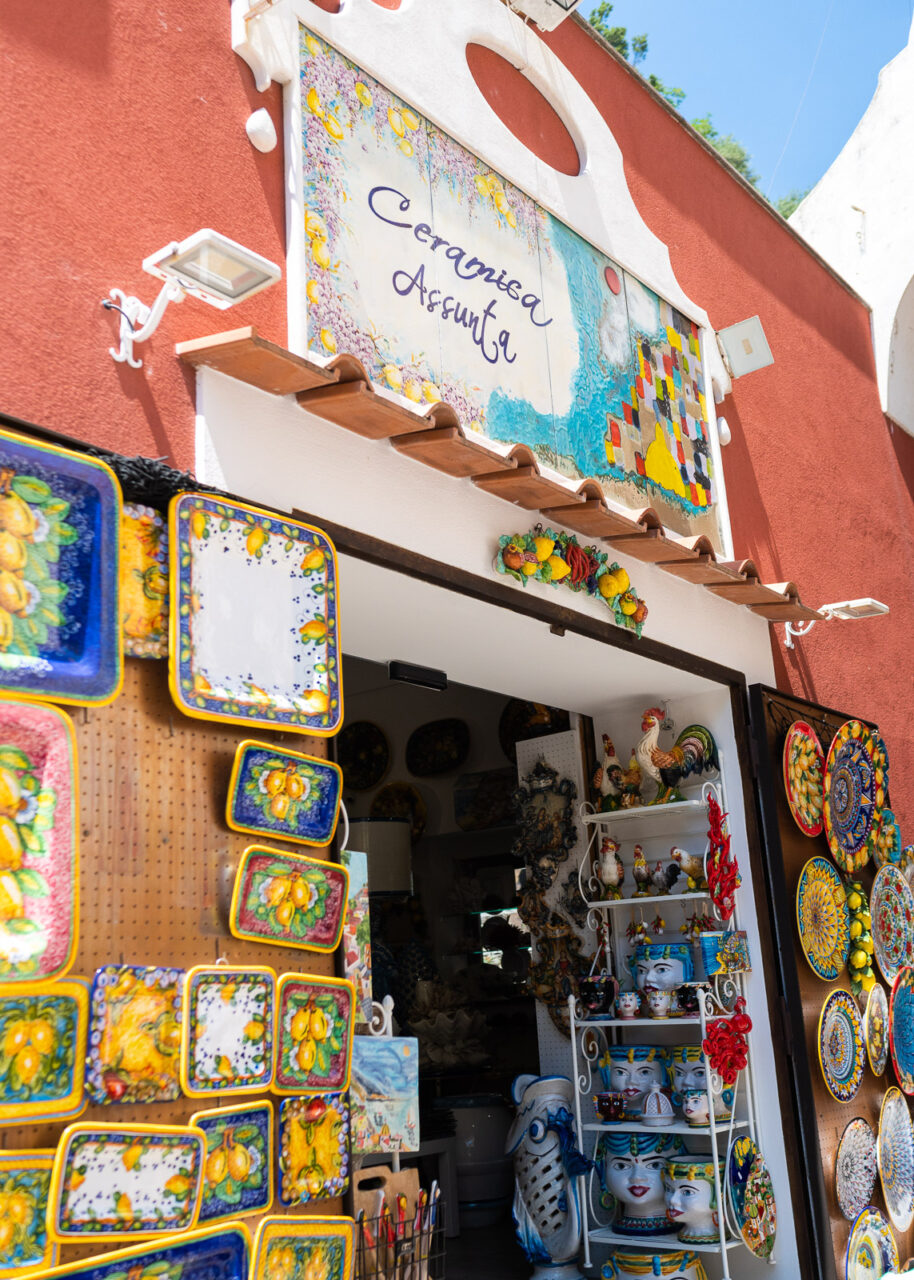 Ceramic shop in Positano