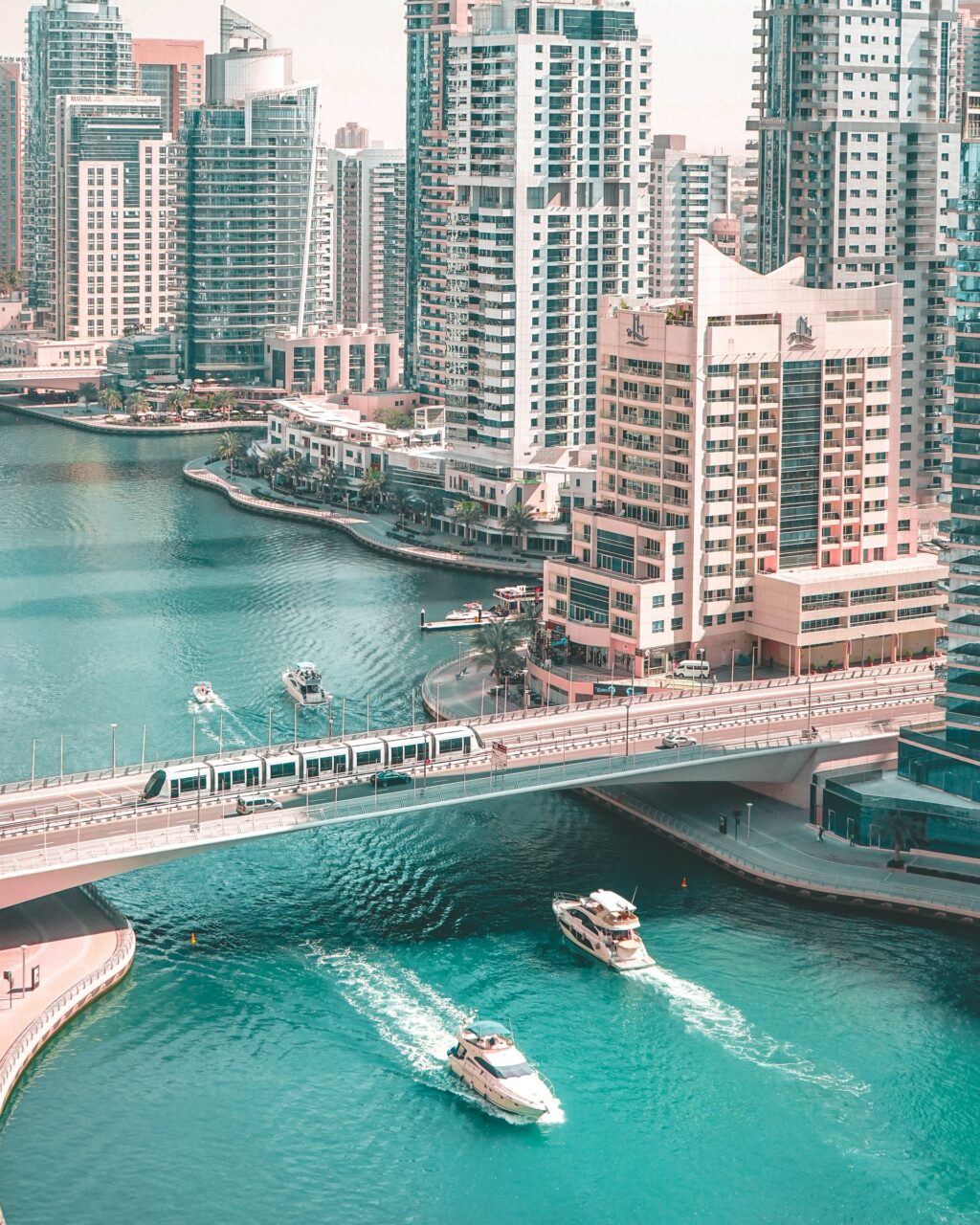 Dubai marina from above