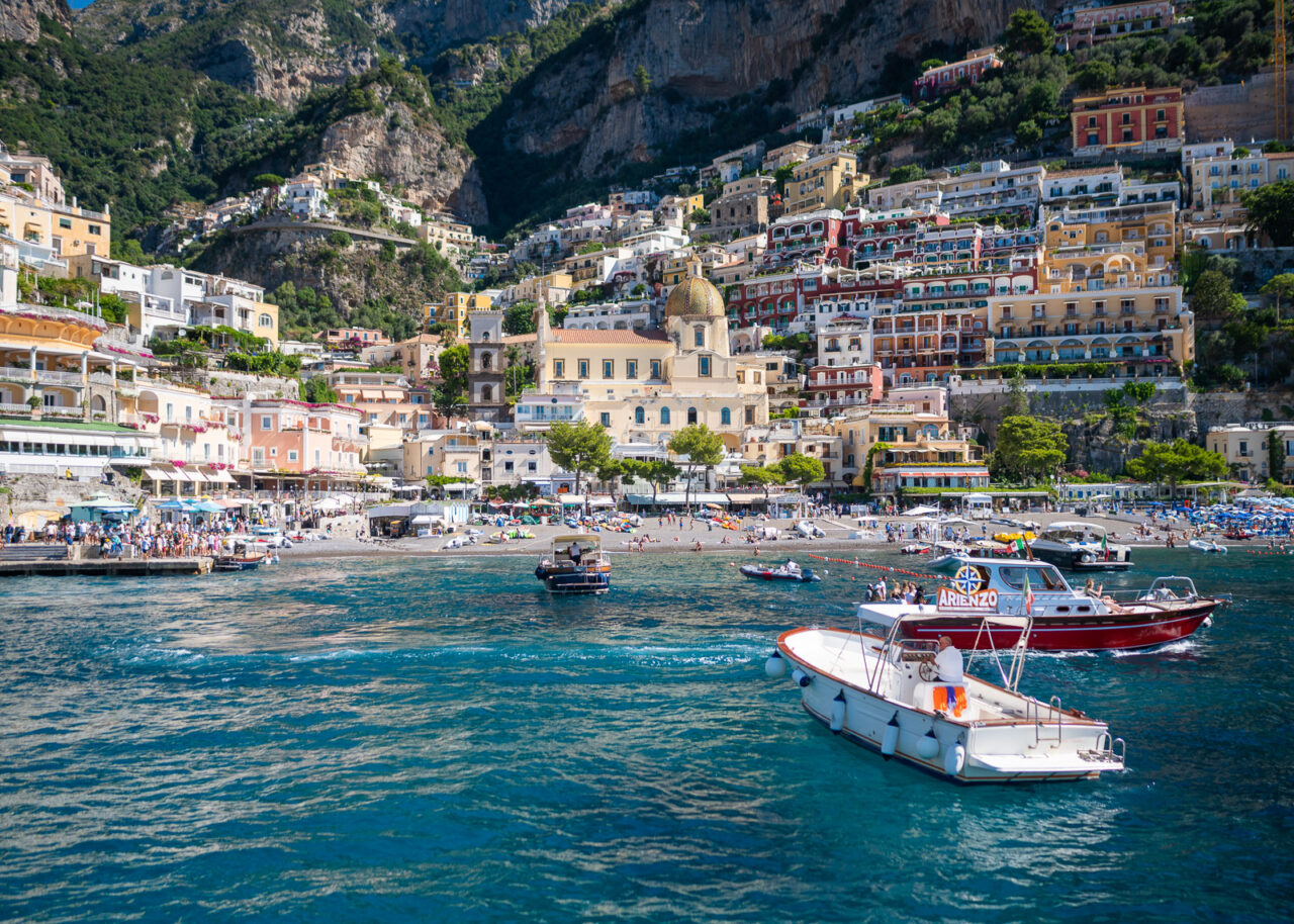 Positano Italy from the water