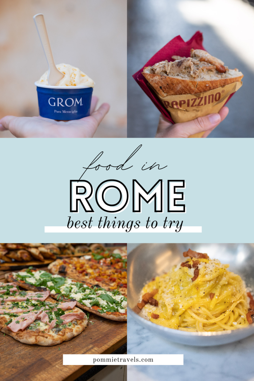 Food in Rome - best things to try