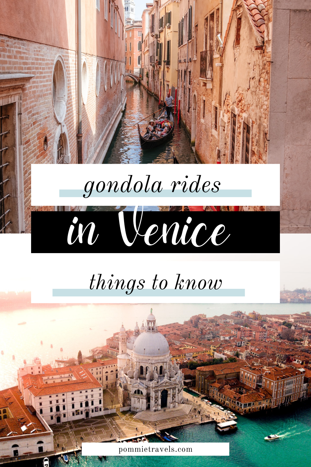 gondola rides in Venice - things to know