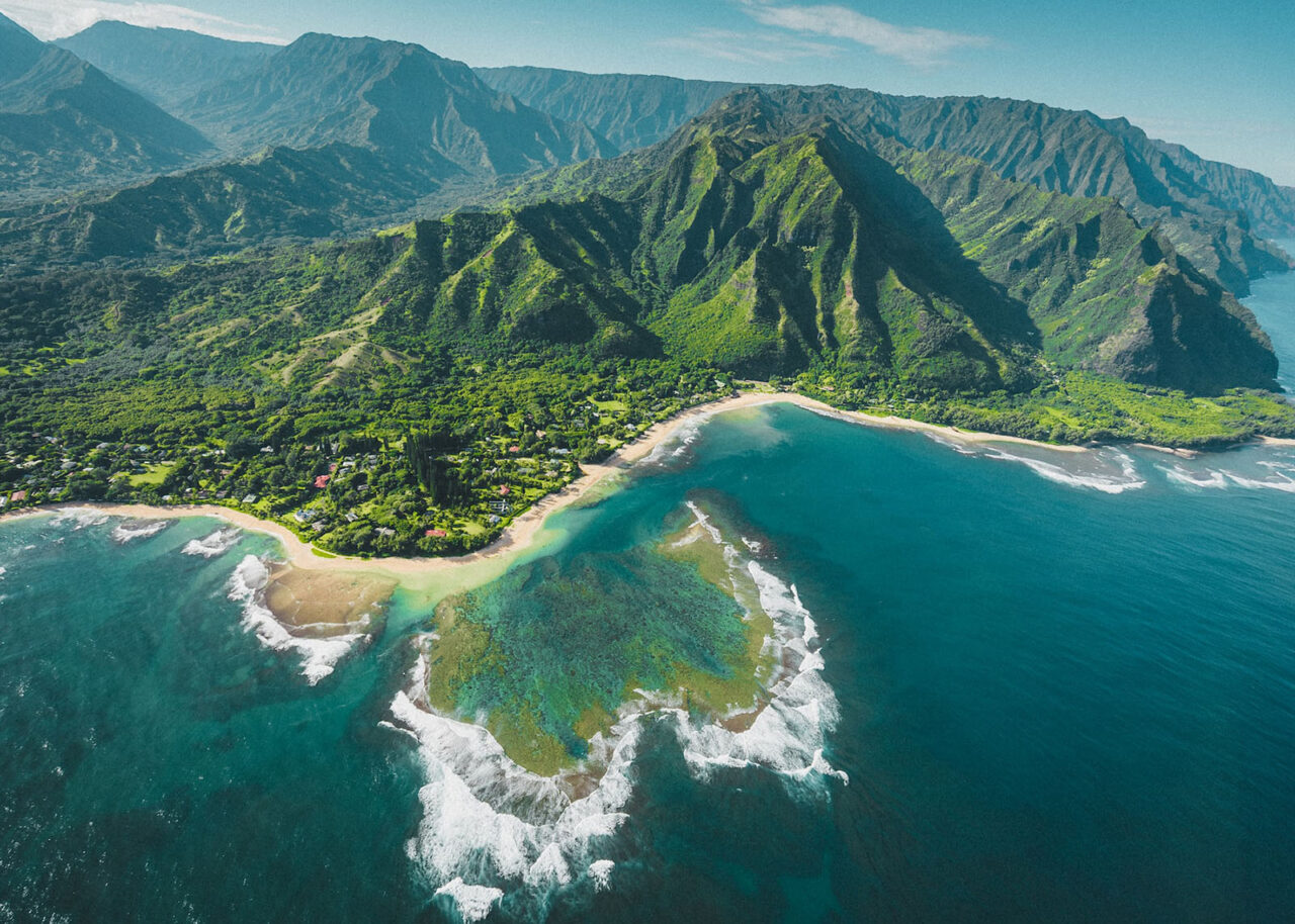 Kauai Hawaii from above