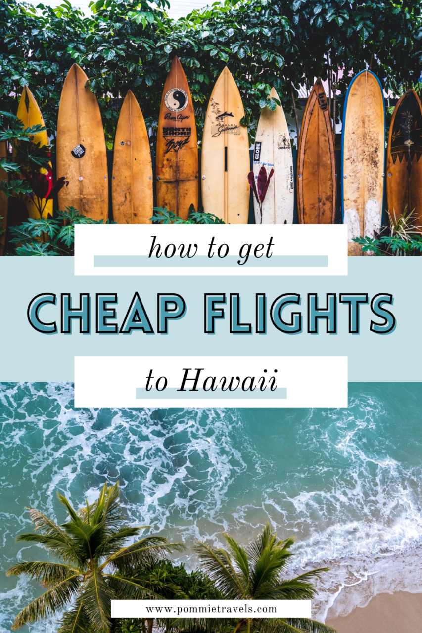how to get cheap flights to Hawaii