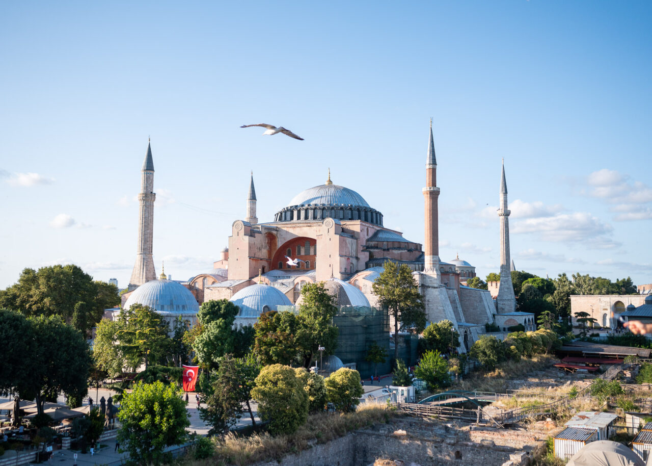 View of the Hagia Sophia from Seven Hills Restaurant