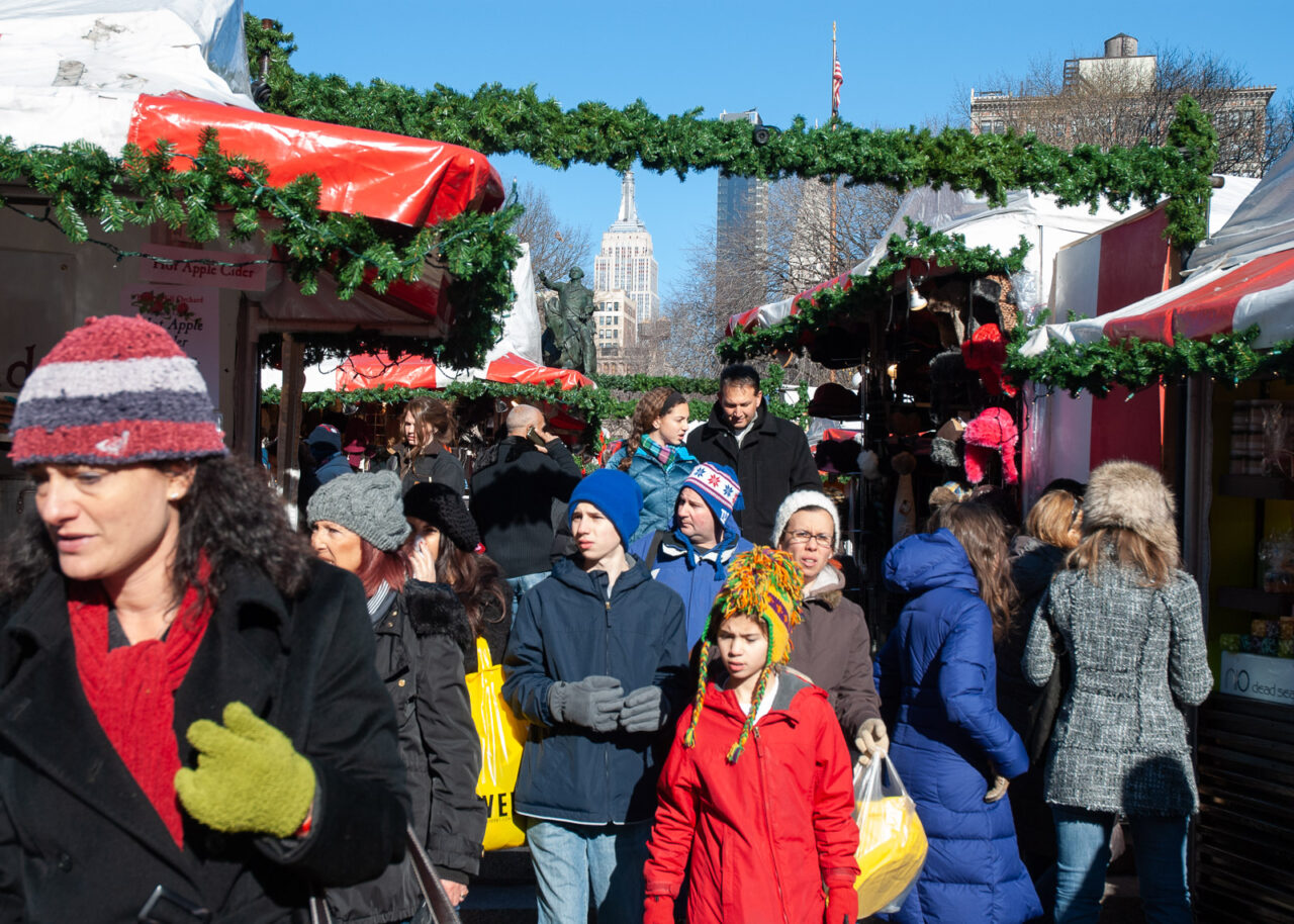 Holiday market in NYC