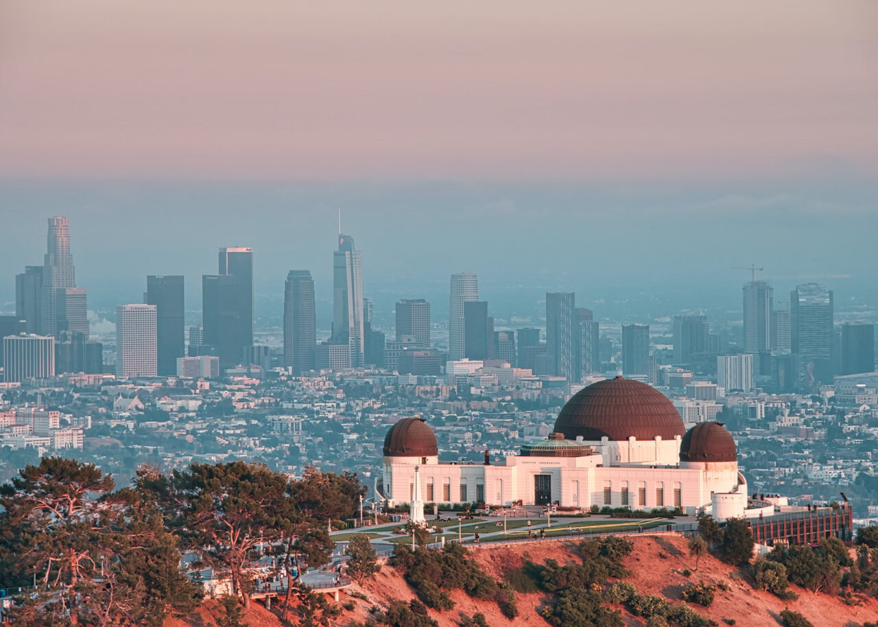 View of Los Angeles and Griffith Observatory