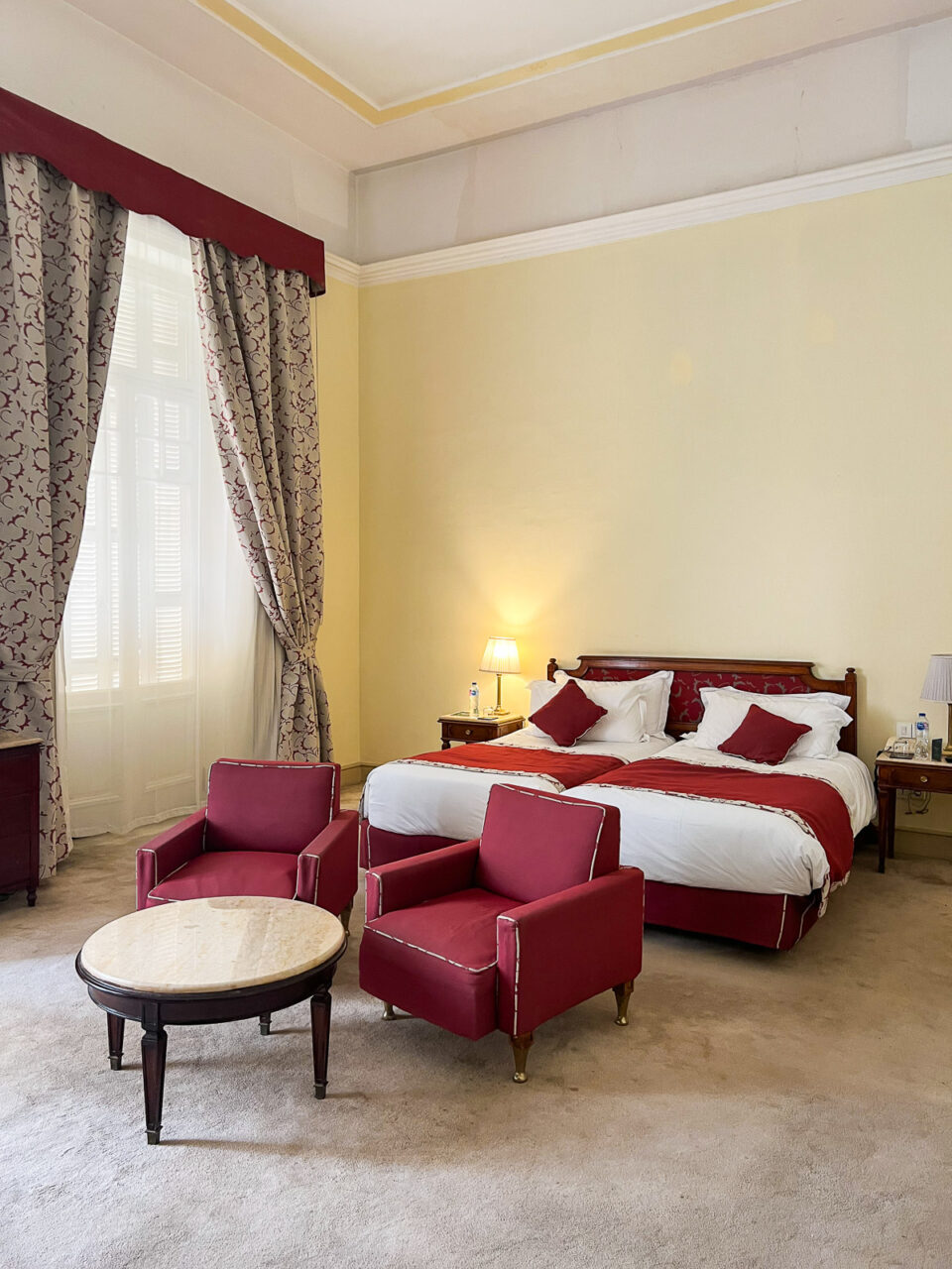 Luxury room with twin beds at Sofitel Winter Palace