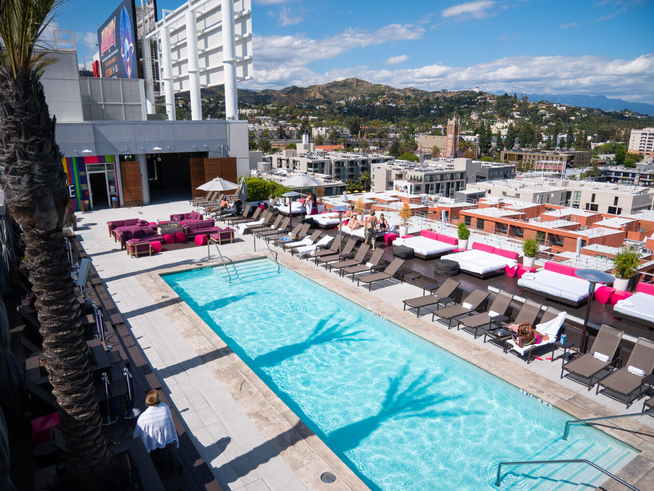 Pool at the W Hotel Hollywood