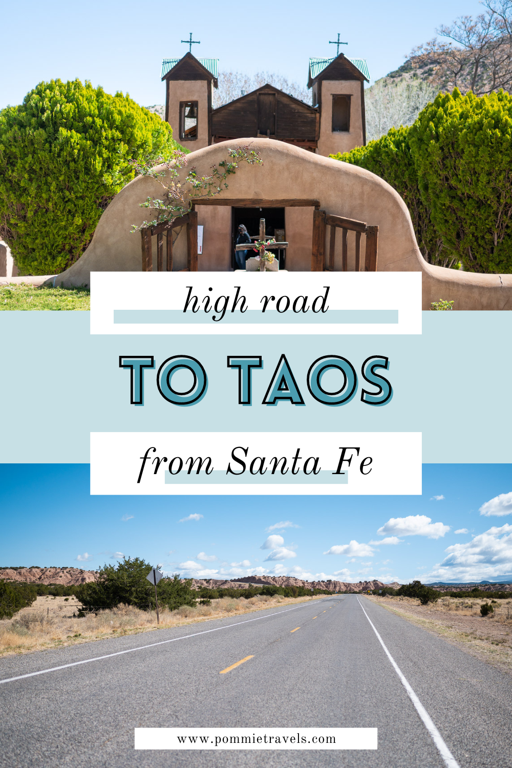 High road to Taos from Santa Fe