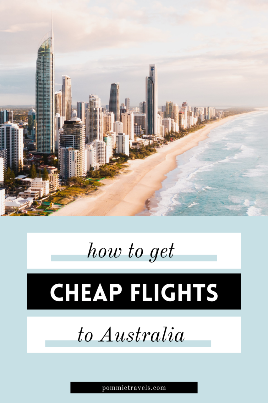 How to get cheap flights to Australia